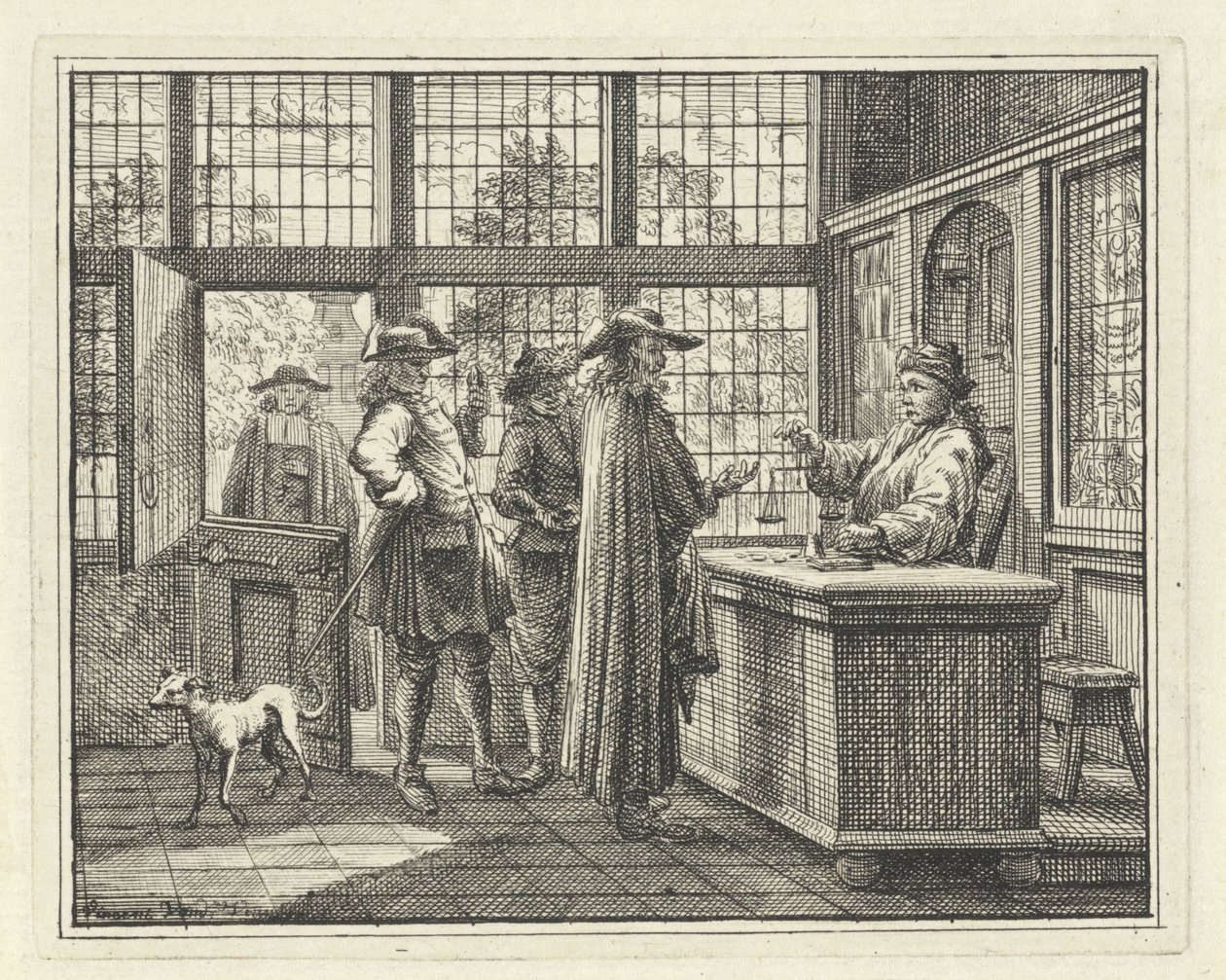 Intérieur avec peseur d