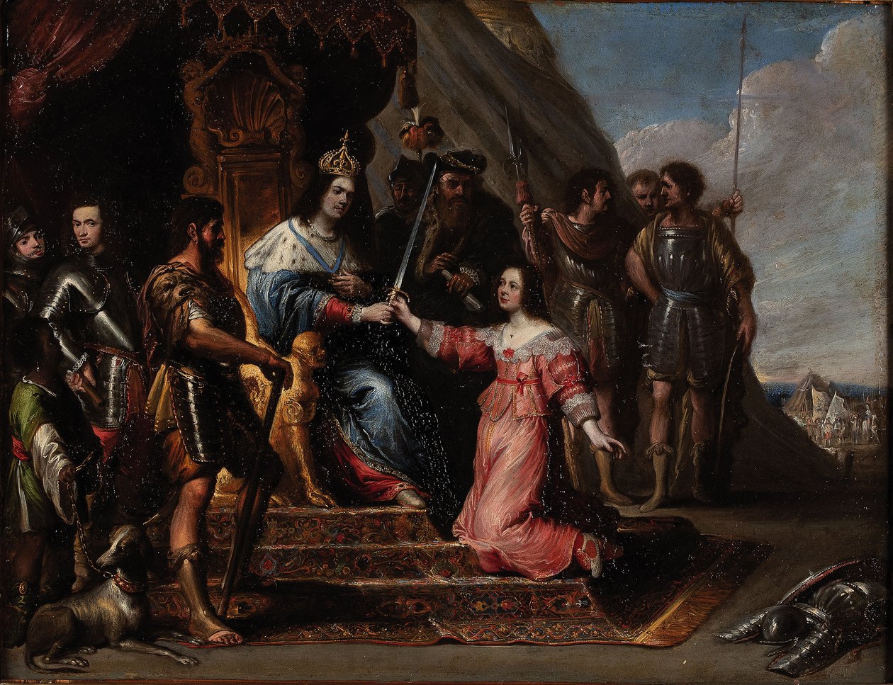 Allégorie de la justice ou Esther devant Assuérus - Vincent Malò (I)