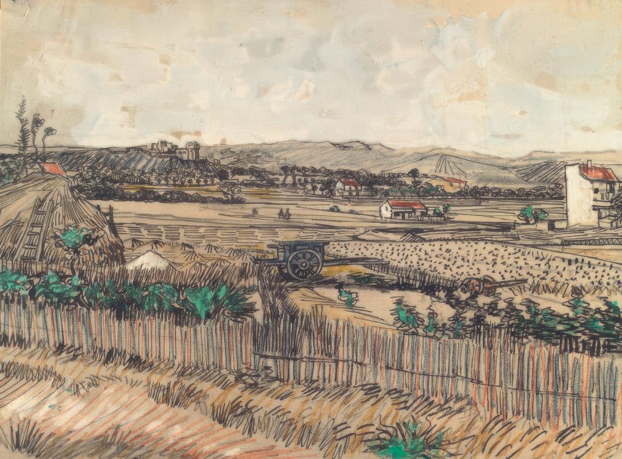 La charrette bleue - Vincent van Gogh