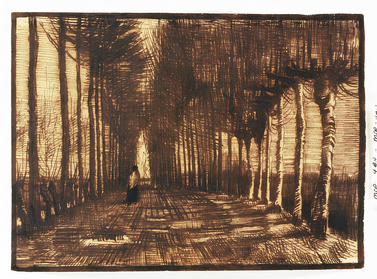 Figure sur une route, 1884 - Vincent van Gogh