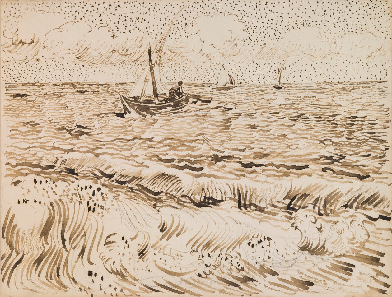 Bateaux de pêche à Saintes-Maries-de-la-Mer - Vincent van Gogh