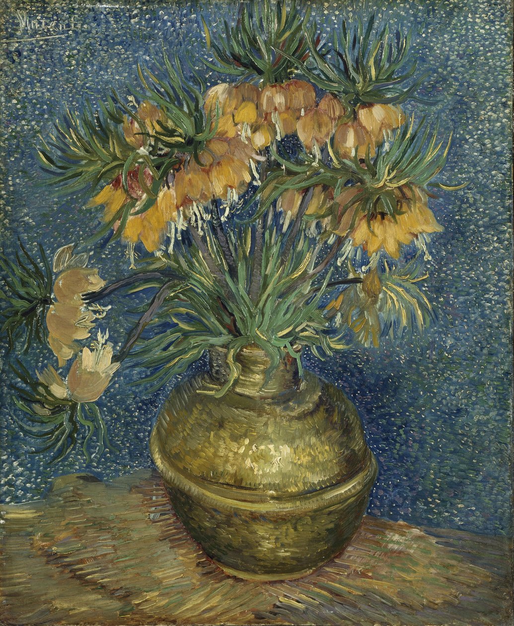 Fritillaires, couronne impériale dans un vase de cuivre - Vincent van Gogh