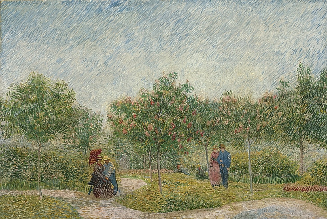 Jardin avec couples : Square Saint-Pierre. 1887 - Vincent van Gogh