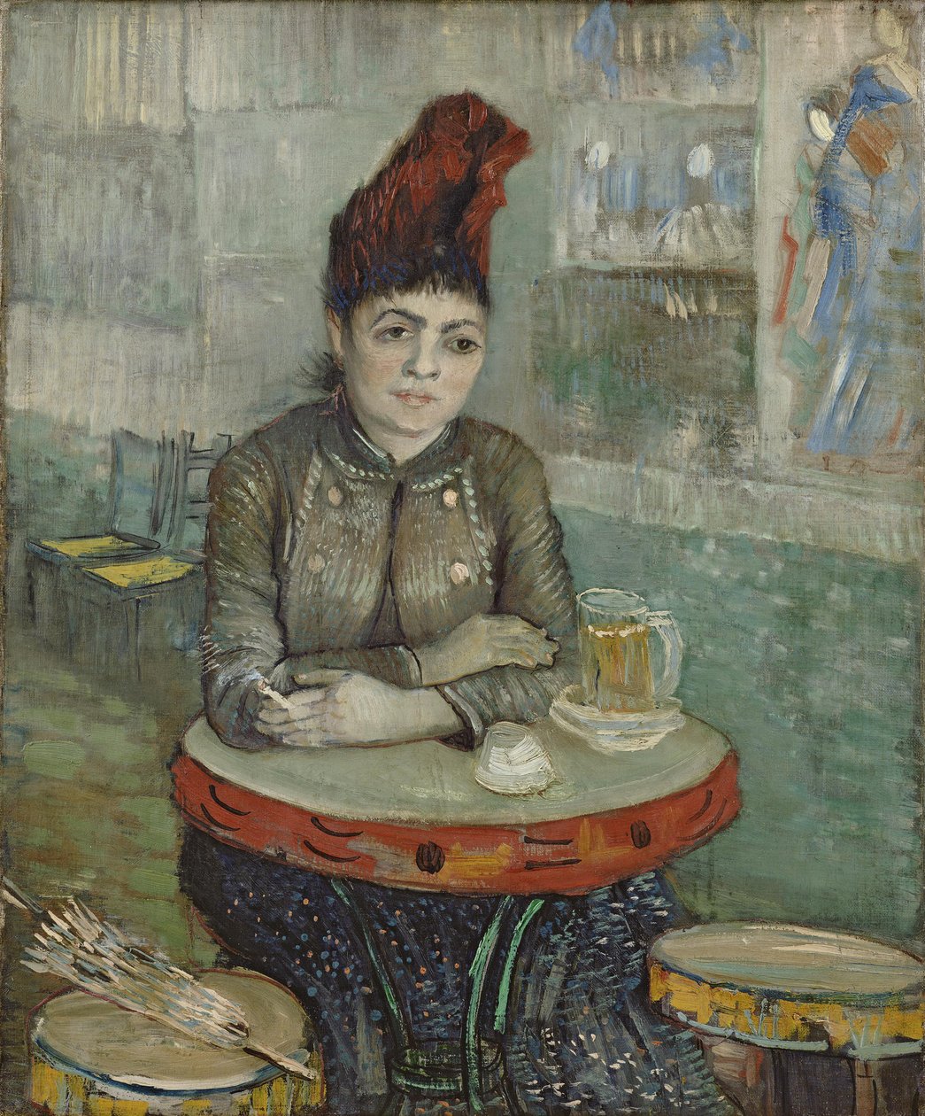 Au café : Agostina Segatori au Tambourin - Vincent van Gogh