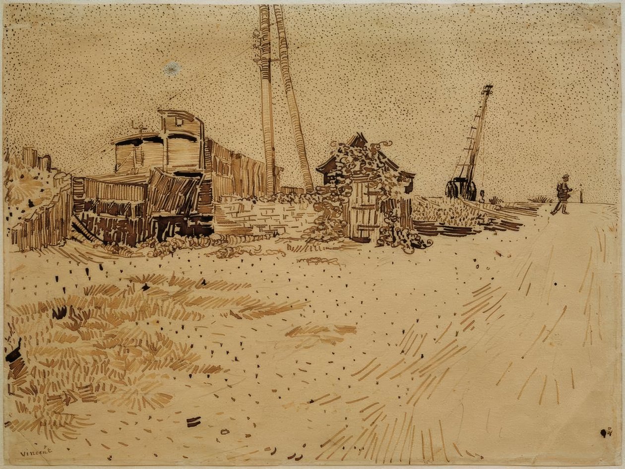 Terrain de campement du chemin de fer - Vincent van Gogh
