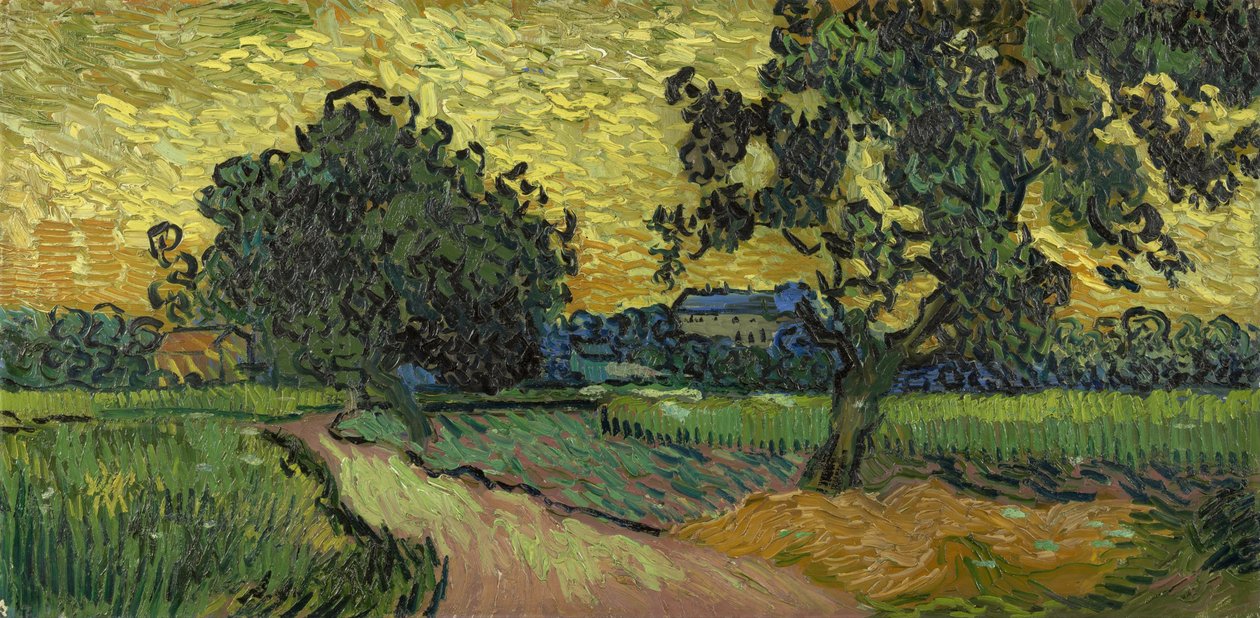 Paysage au crépuscule - Vincent van Gogh