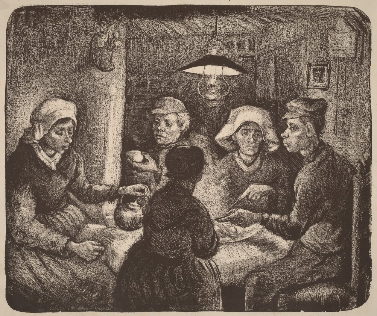 Les amateurs de pommes de terre - Vincent van Gogh