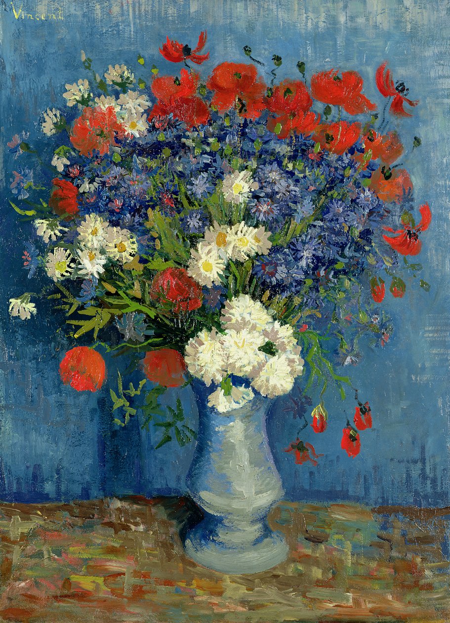 Nature morte : Vase avec bleuets et coquelicots, 1887 - Vincent van Gogh