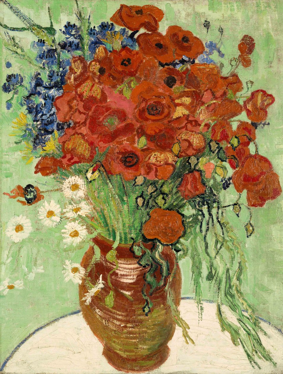 Nature morte, Vase avec marguerites et coquelicots, 1890 - Vincent van Gogh