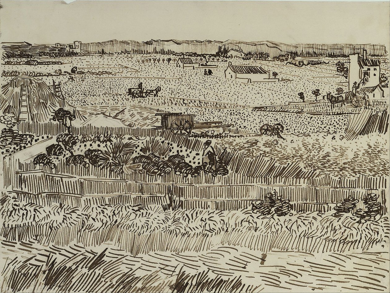 La Moisson en Provence pour Émile Bernard, 1888 - Vincent van Gogh
