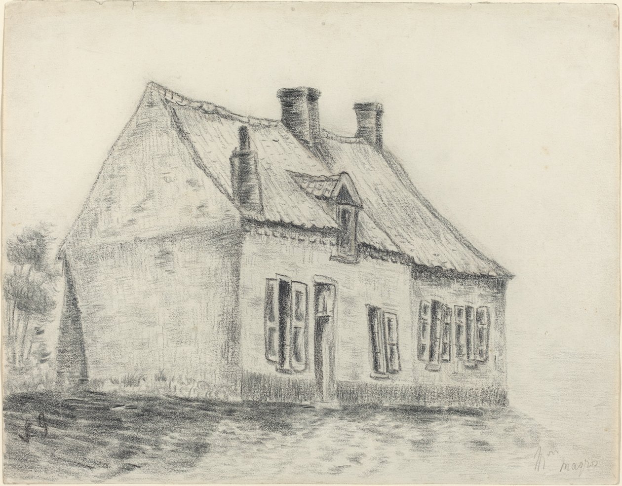 La maison Magrot, Cuesmes, vers 1879-1880 - Vincent van Gogh