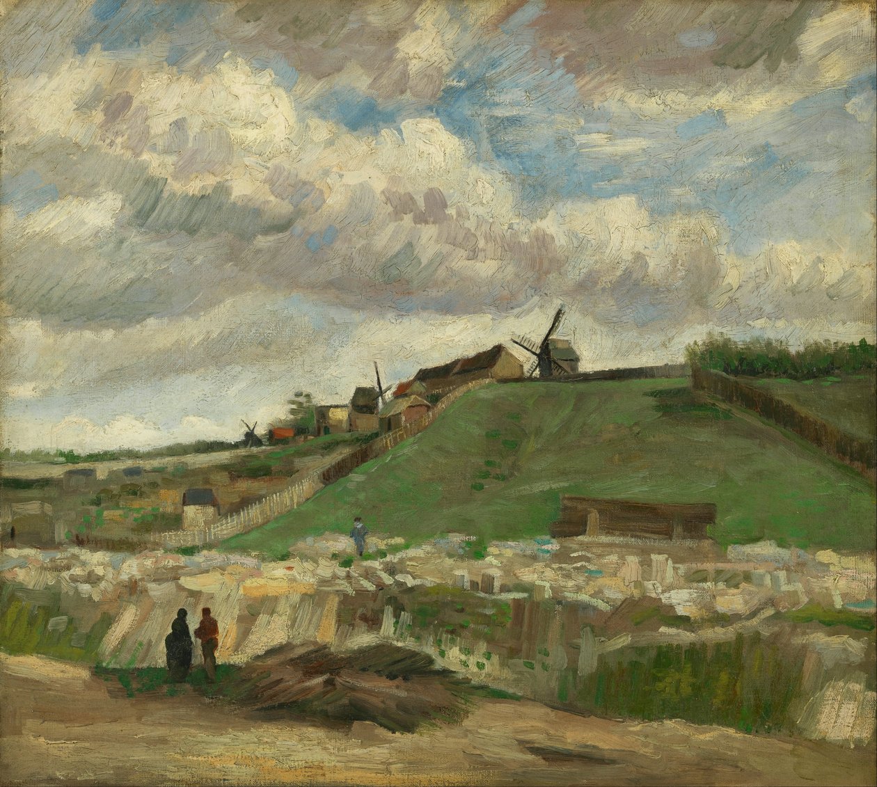 La colline de Montmartre et sa carrière de pierre - Vincent van Gogh