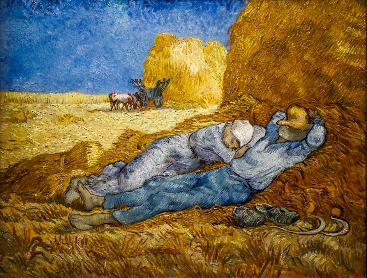 La ligne méridienne aussi connue sous le nom de La Sieste - Vincent van Gogh
