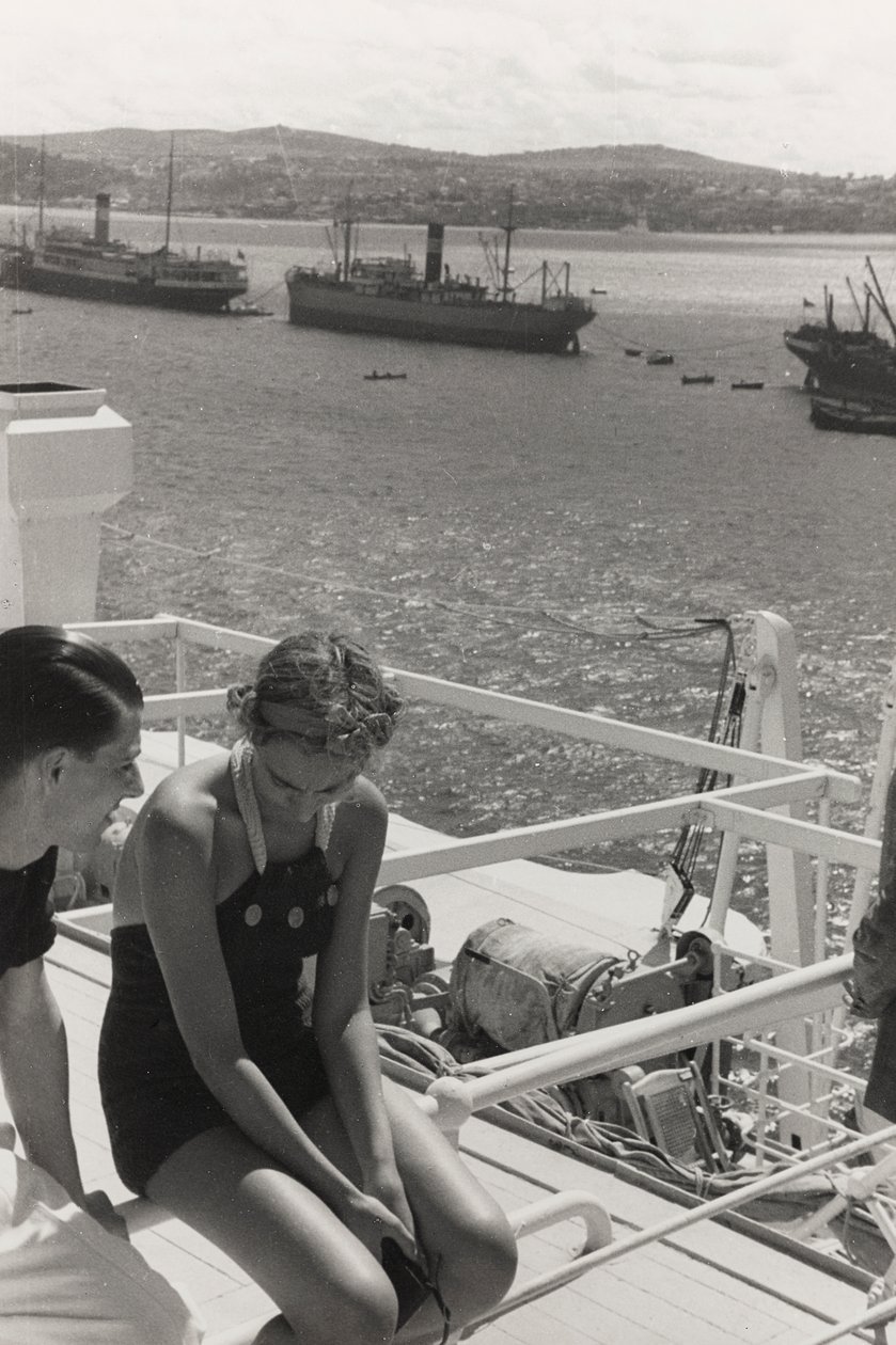 Un couple à bord du bateau de croisière "Oceania", extrait de l
