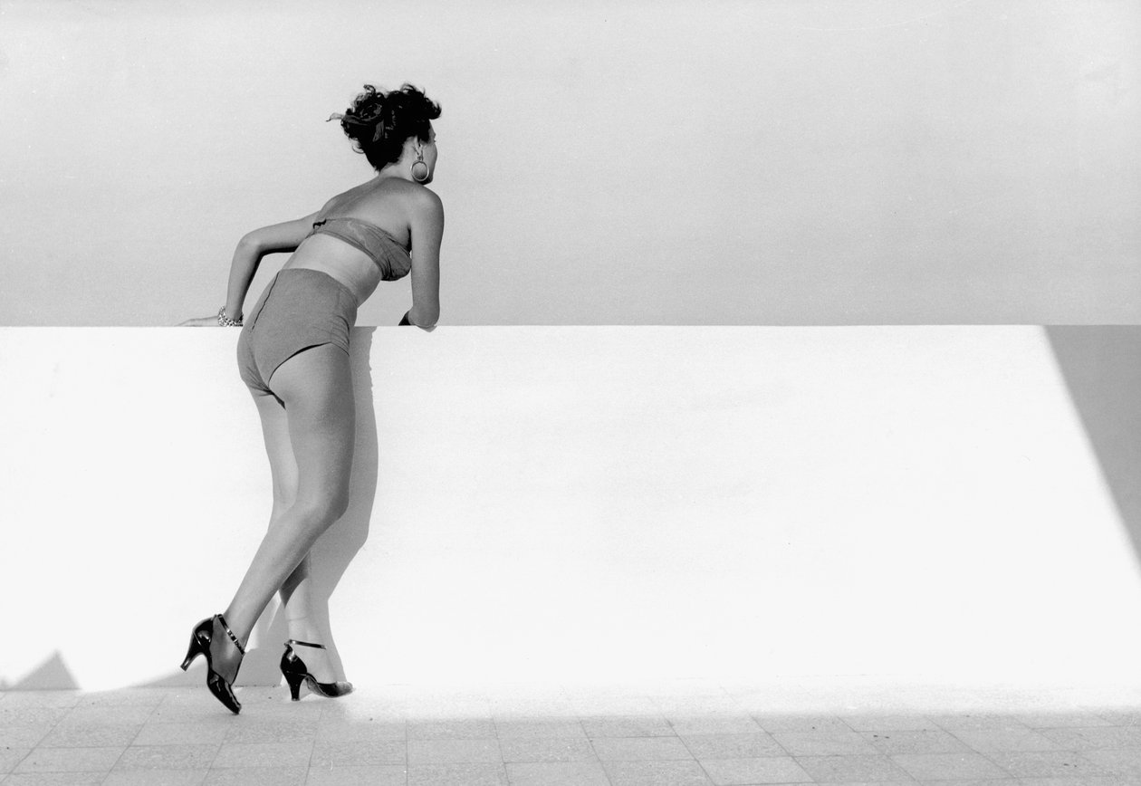 Bather", femme en maillot de bain, vers 1955 (épreuve à la gélatine argentique) - Vincenzo Balocchi
