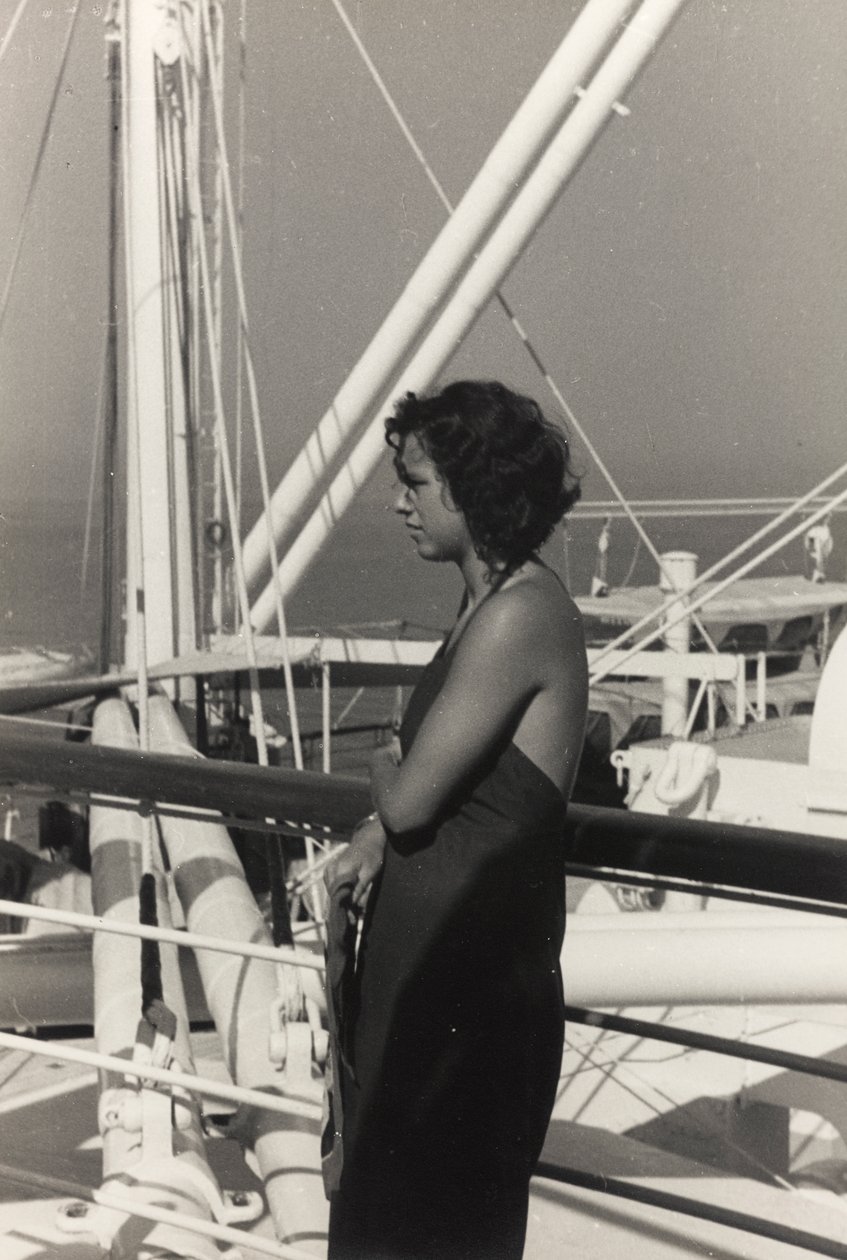 Femme à bord du bateau de croisière "Oceania", extrait de l