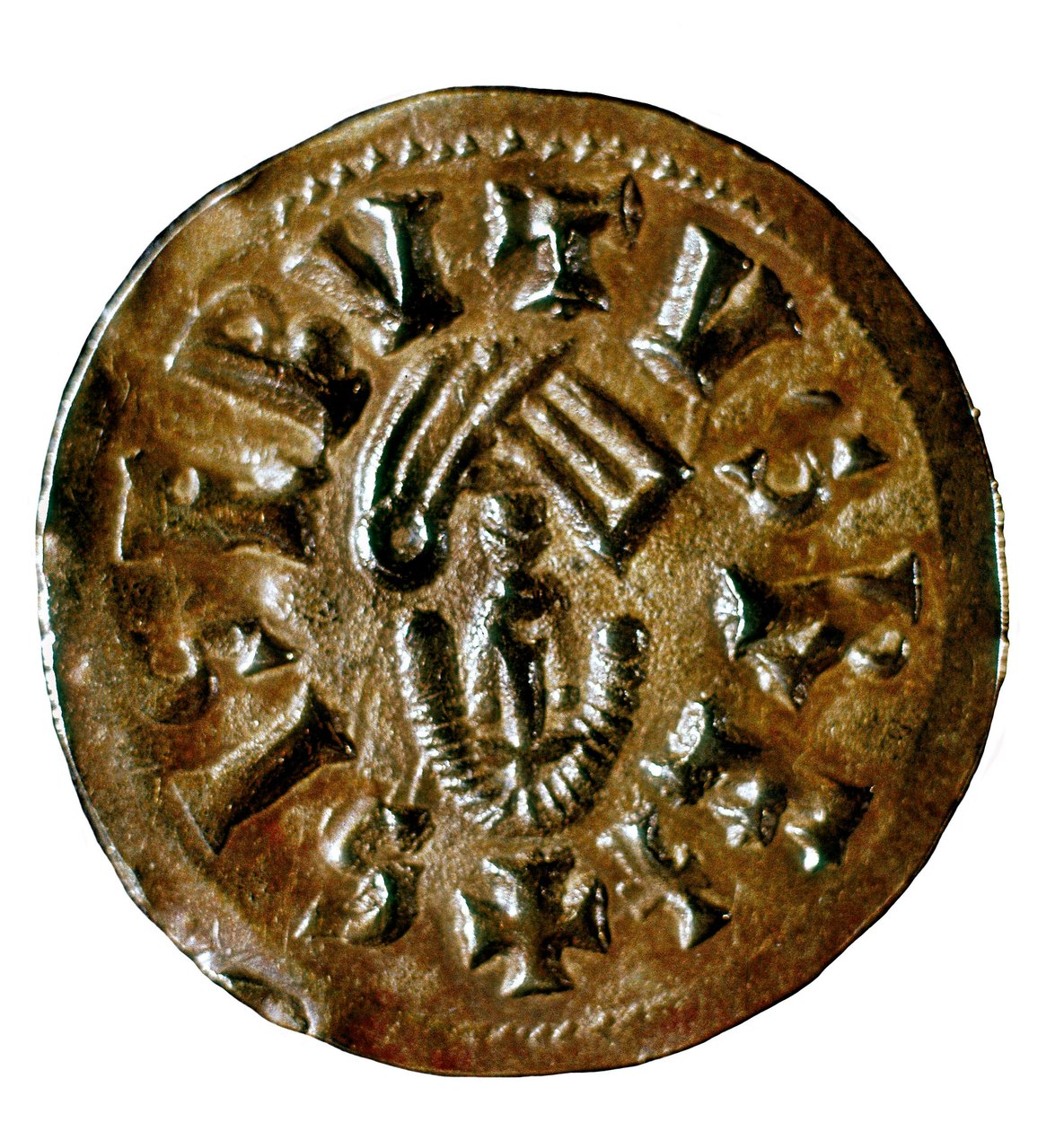 Tremissis (ou triens) du roi Sisenand, frappé à Caesaraugusta (Saragosse), Espagne, VIIe siècle - Visigothic