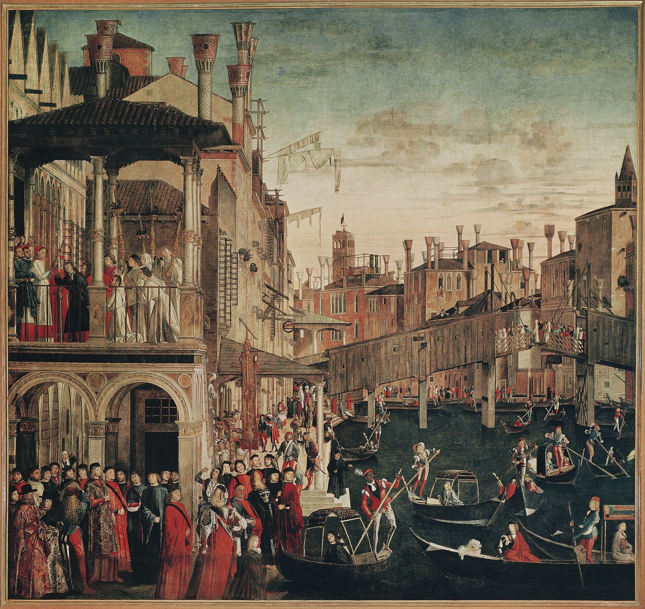 Le Miracle de la Relique de la Vraie Croix sur le Pont du Rialto, 1494 - Vittore Carpaccio