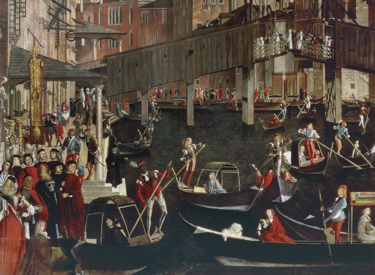 Le Miracle de la Relique de la Vraie Croix au Pont du Rialto - Vittore Carpaccio