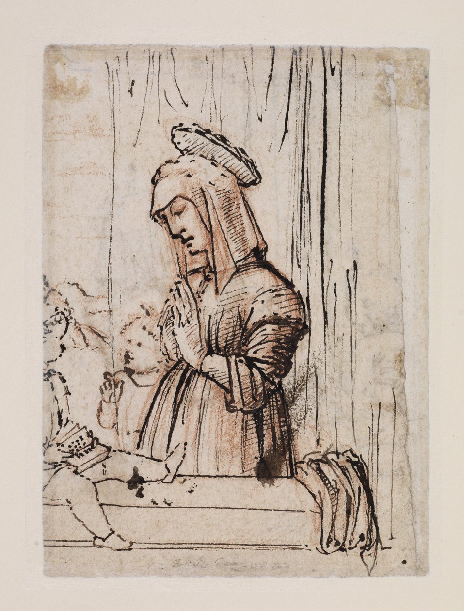 La Vierge adorant l