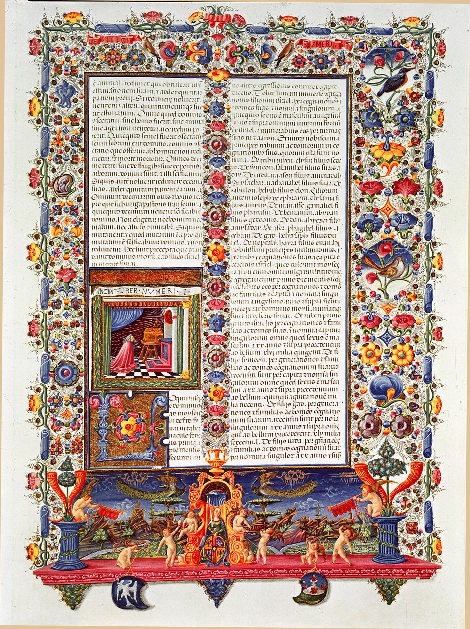 Page du manuscrit de la Bible de Borso d