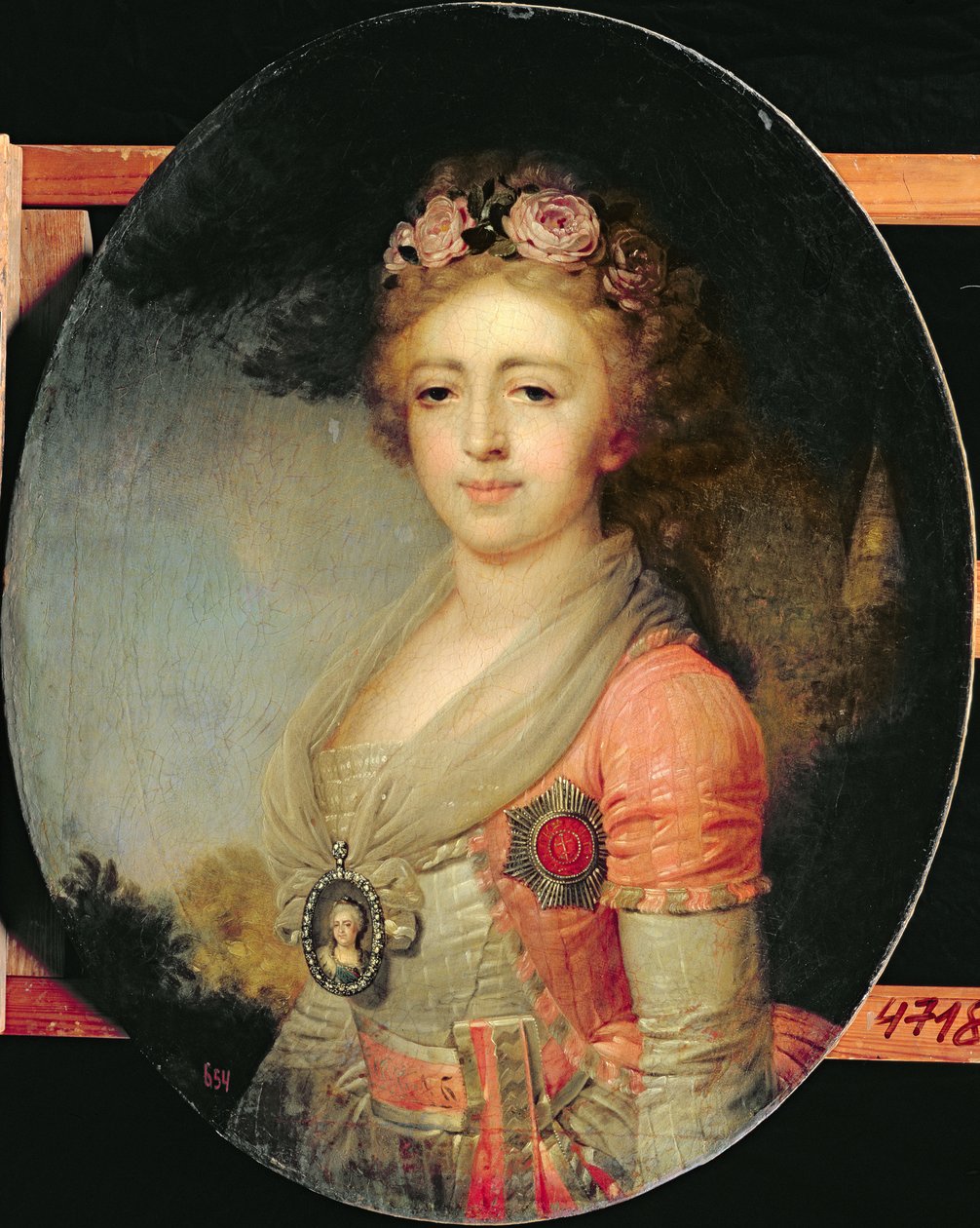 Portrait de la Grande-Duchesse Alexandra, vers 1798 - Vladimir Lukich Borovikovsky