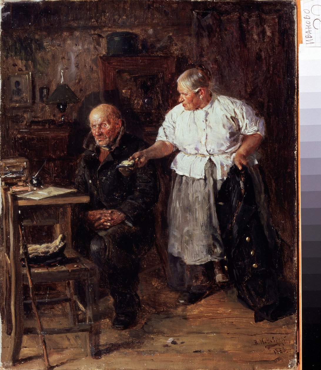 La réprimande - Vladimir Egorovic Makovsky