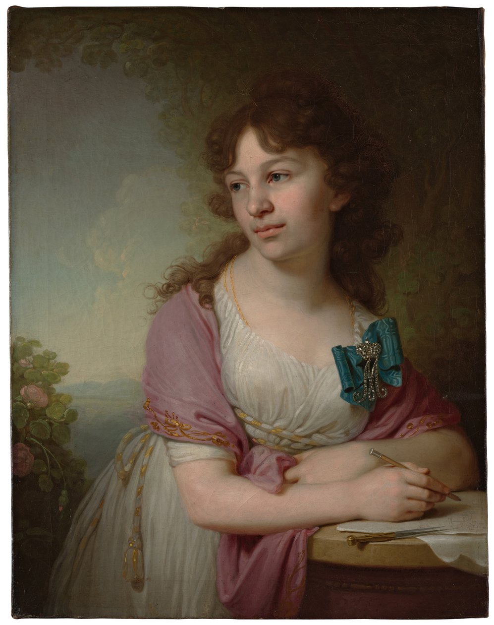 Portrait de la princesse Yekaterina Alexeyevna Dolgorukova, née comtesse Vasilyeva, 1798 - Vladimir Lukich Borovikovsky