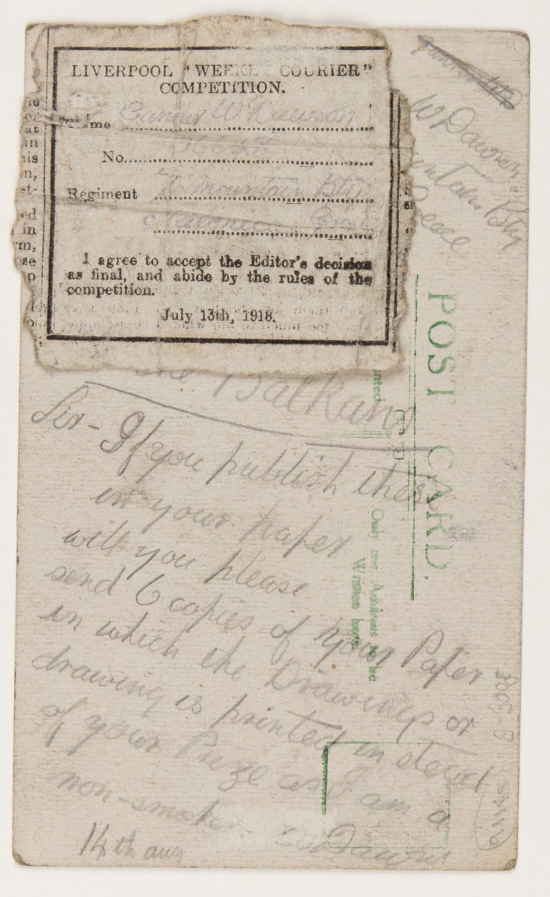 Carte postale à l