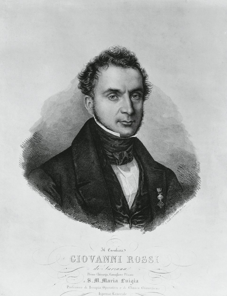 Portrait de Giovanni Rossi (19e siècle), chirurgien italien - John Ward Dunsmore