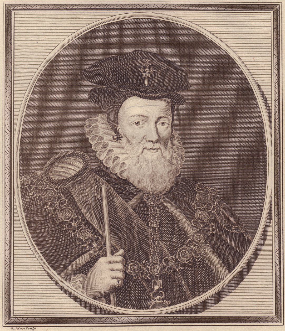 Portrait de William Cecil - John Ward Dunsmore
