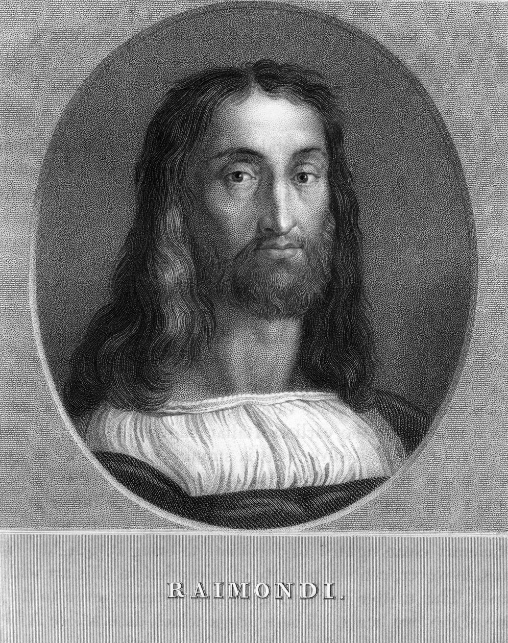 Marcantonio Raimondi, graveur italien, 1836 - W. Holl