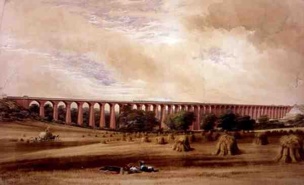 Viaduc de Welwyn, vers 1850 - W. Humber
