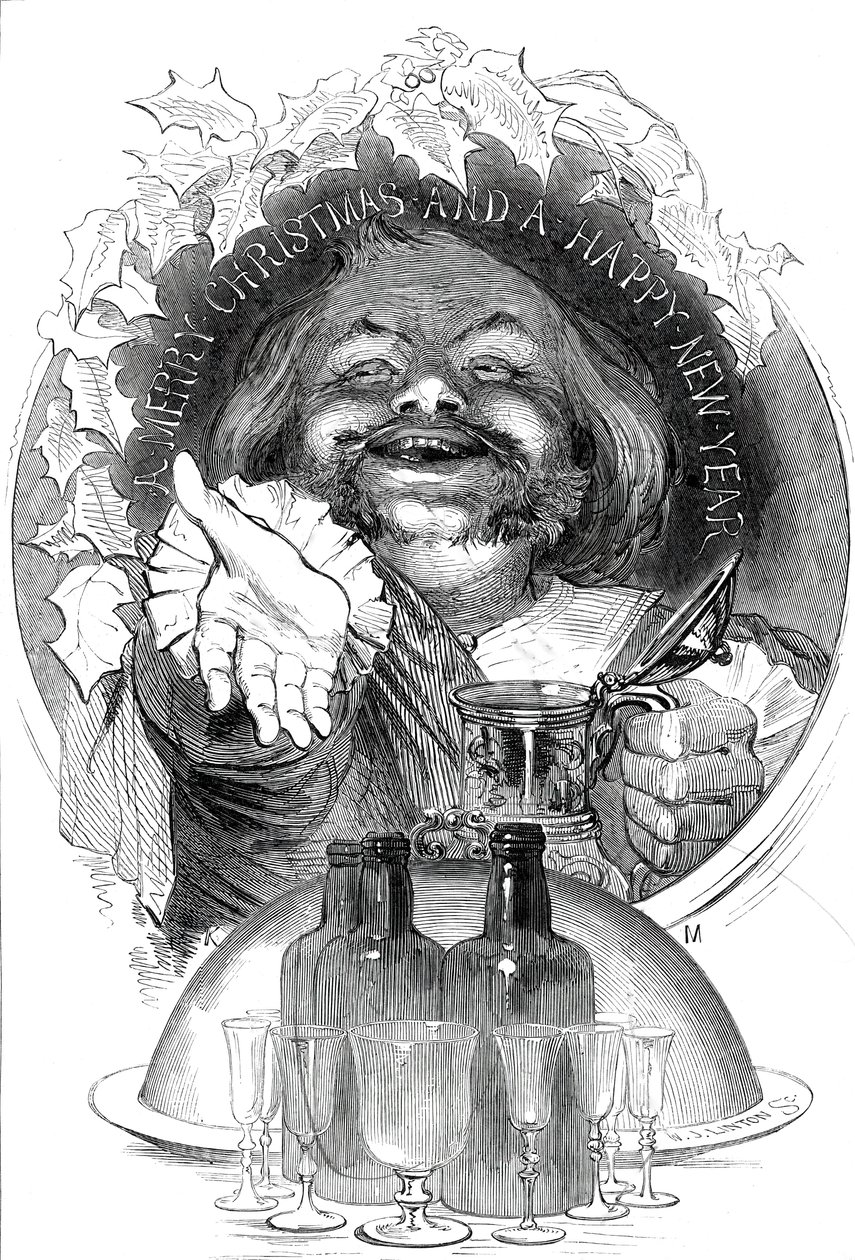 Joyeux Noël et Bonne Année, 1845 - W. J. Linton