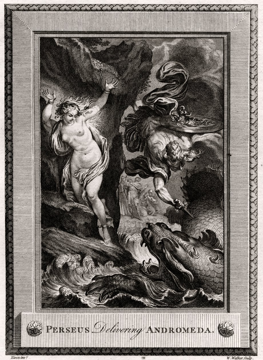 Persée délivrant Andromède, 1775 - W. Walker