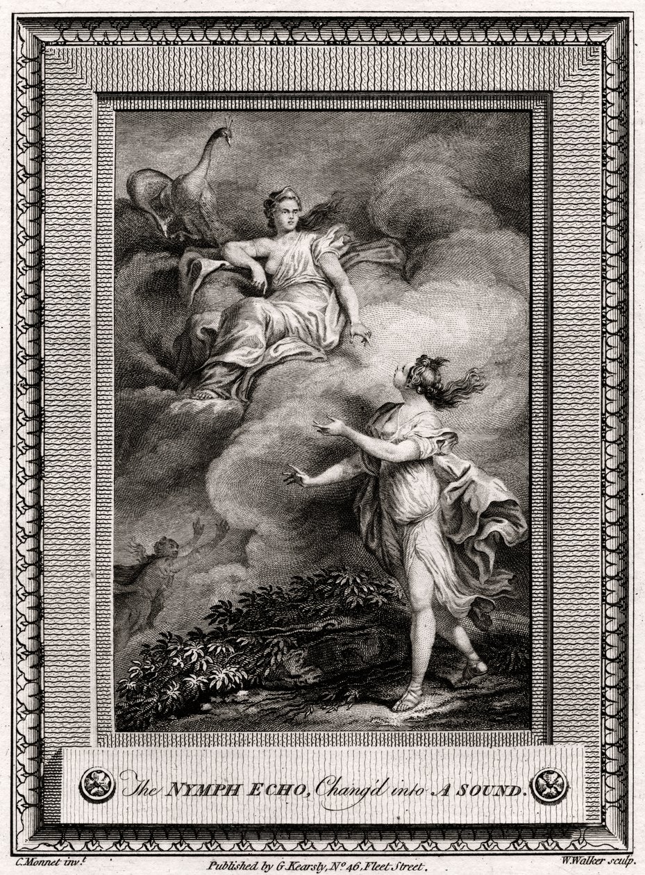 La Nymphe Echo, Changée en un Son, 1774 - W. Walker