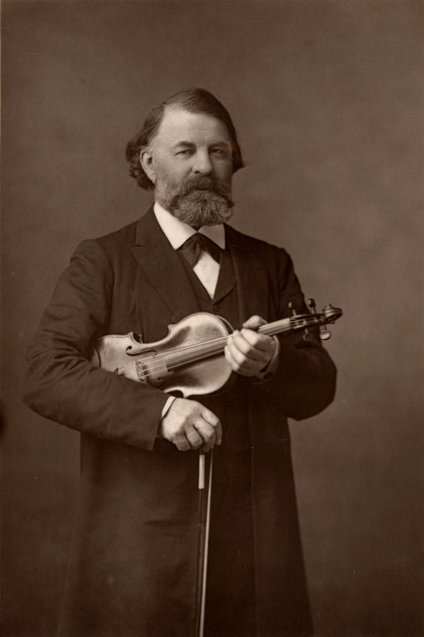 Joseph Joachim (1831-1907) violoniste hongrois, compositeur et directeur du Conservatoire de Berlin (woodburytype) - W. and D. (after) Downey