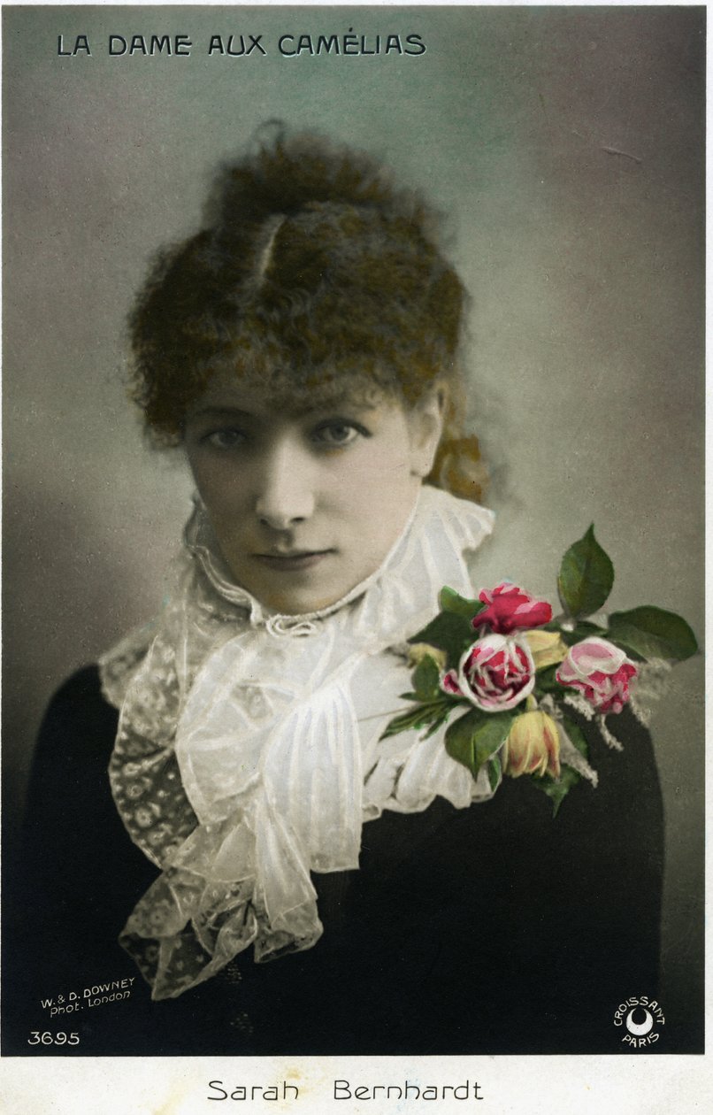 Henriette Rosine Bernard alias Sarah Bernhardt comme « La Dame aux camélias » par Alexandre Dumas fils - W. and D. Downey