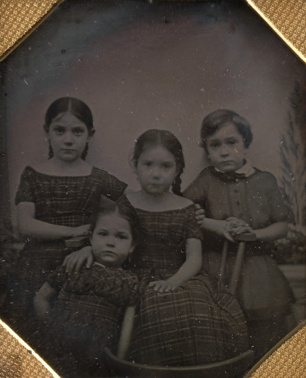 Les enfants du professeur Schneider, vers 1842 - William and Frederick Langenheim