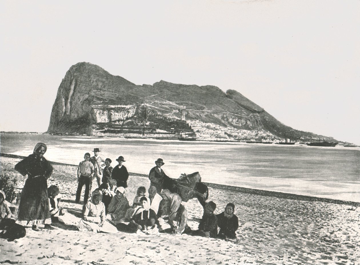 Vue du Rocher depuis la mer, Gibraltar - W and S Ltd