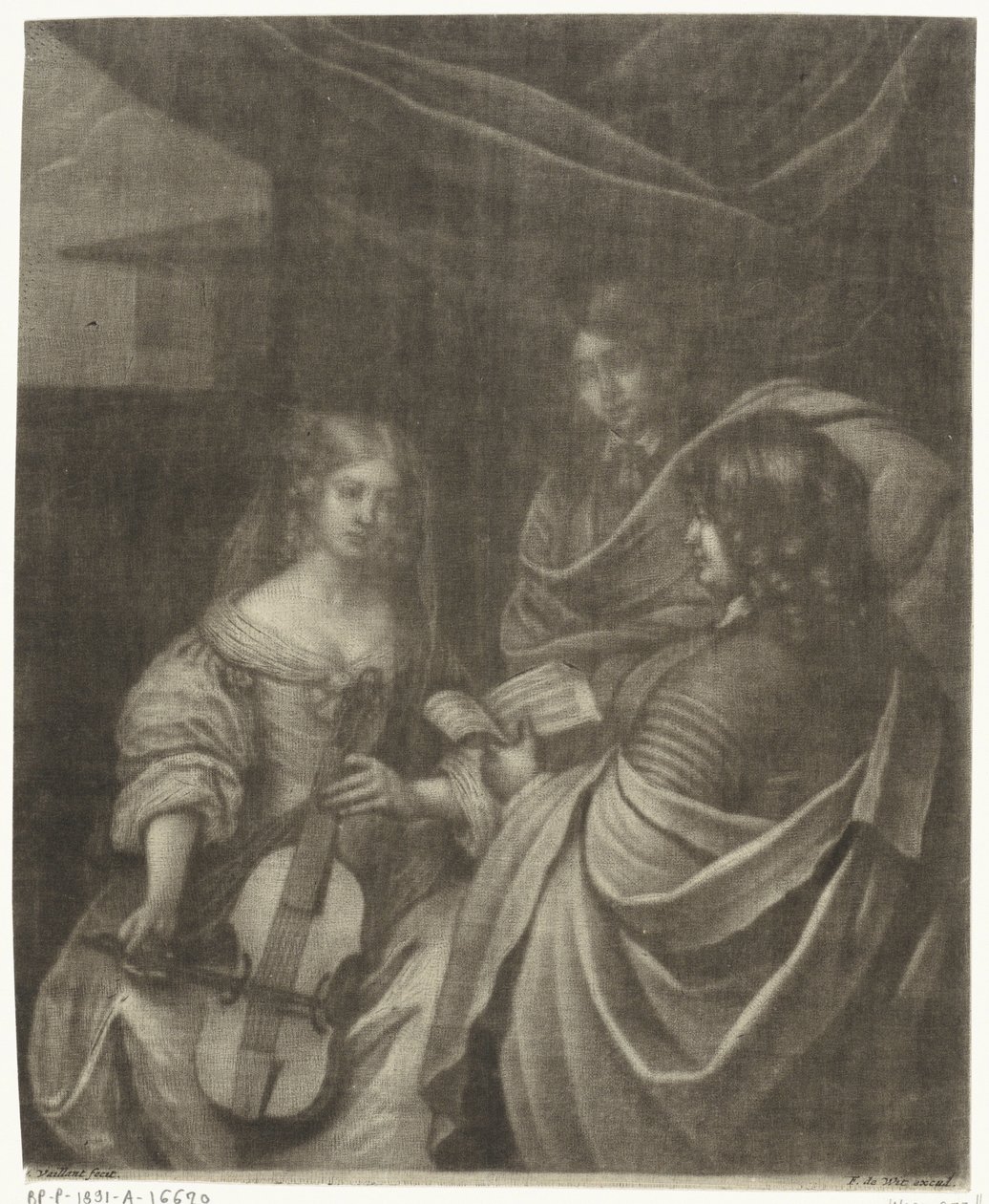 Fille avec un violoncelle - Wallerant Vaillant