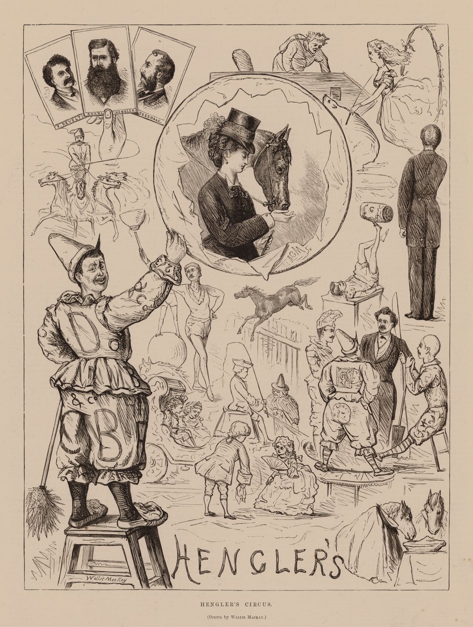 Le cirque de Hengler (gravure) - Wallis Mackay