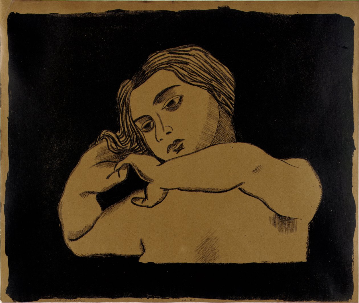 Mädchen auf Braun - Walt Kuhn