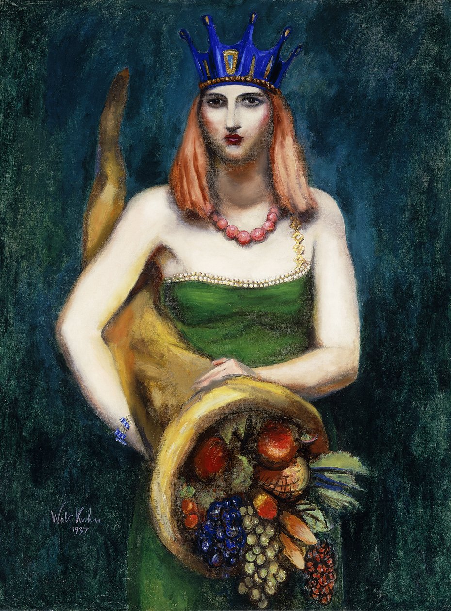 Fille avec Cornucopia - Walt Kuhn