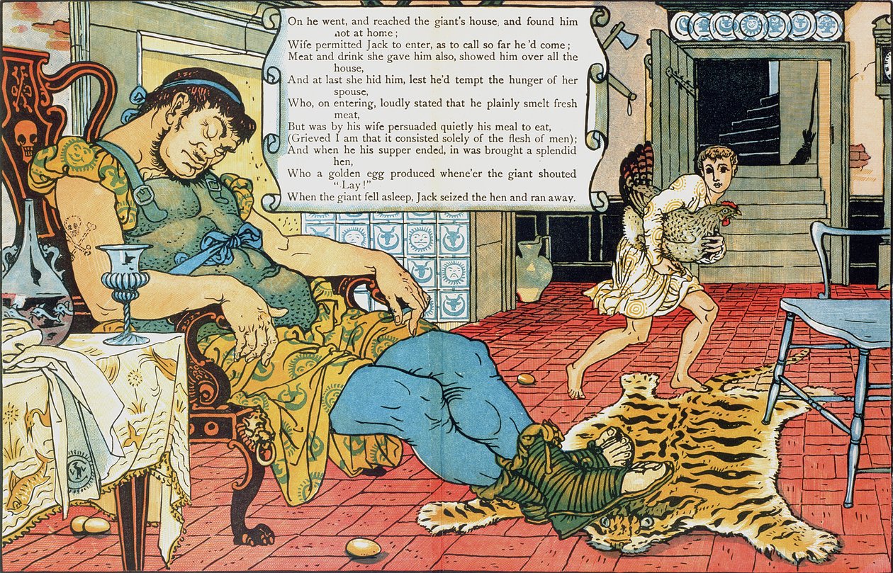 Jack et le haricot magique (illustration) - Walter Crane