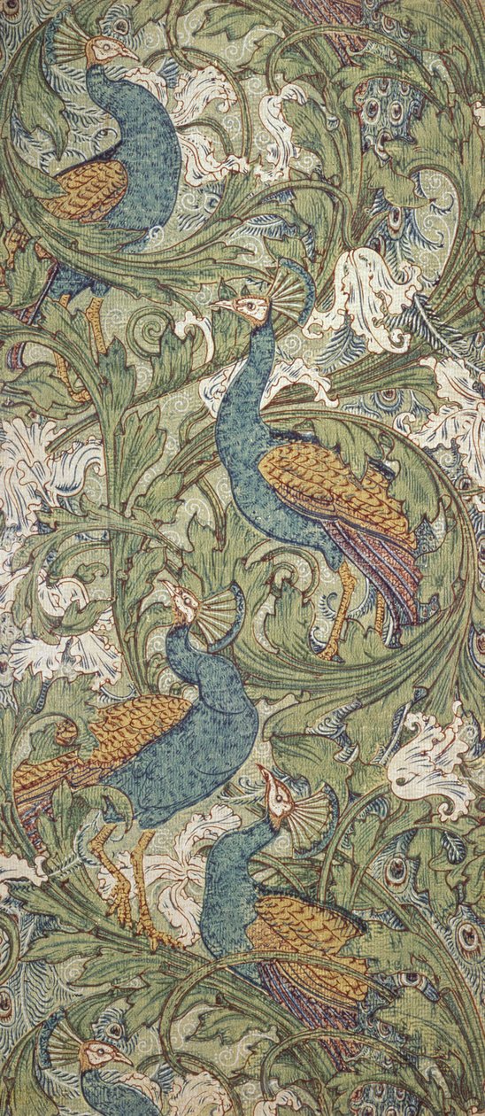Papier peint Jardin de Paon, 1889 - Walter Crane