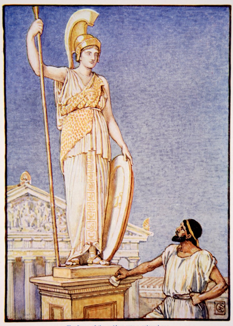 La figure de la déesse était colossale, illustration de 