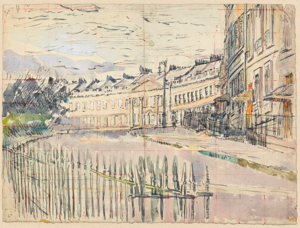 Vue de Lansdown Crescent, Bath - Walter Richard Sickert