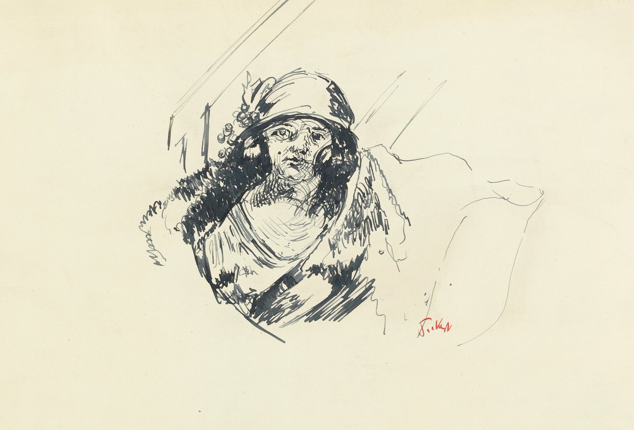 Étude de Miss Fairfax - Walter Richard Sickert