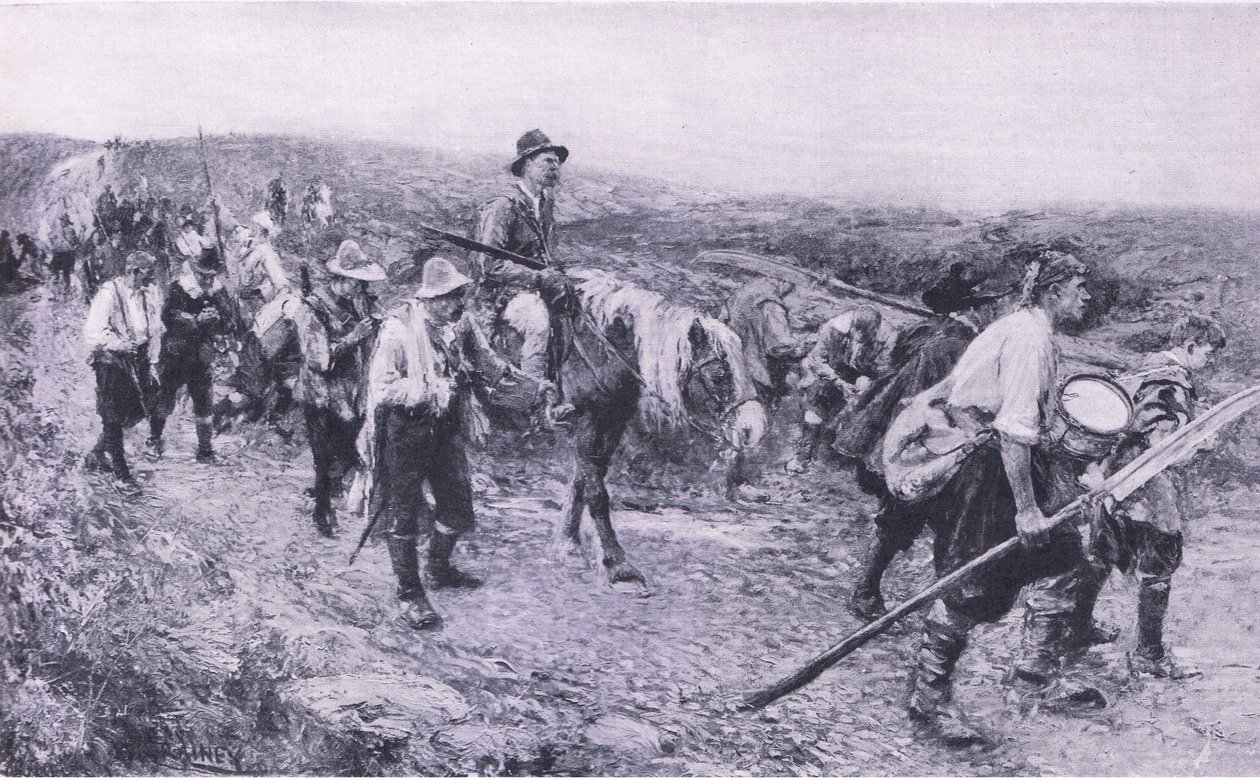 Après Sedgemoor, illustration de British Battles on Land and Sea, 1915 - Walter Crane